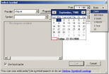 Select Symbol Date Picker Screenshot